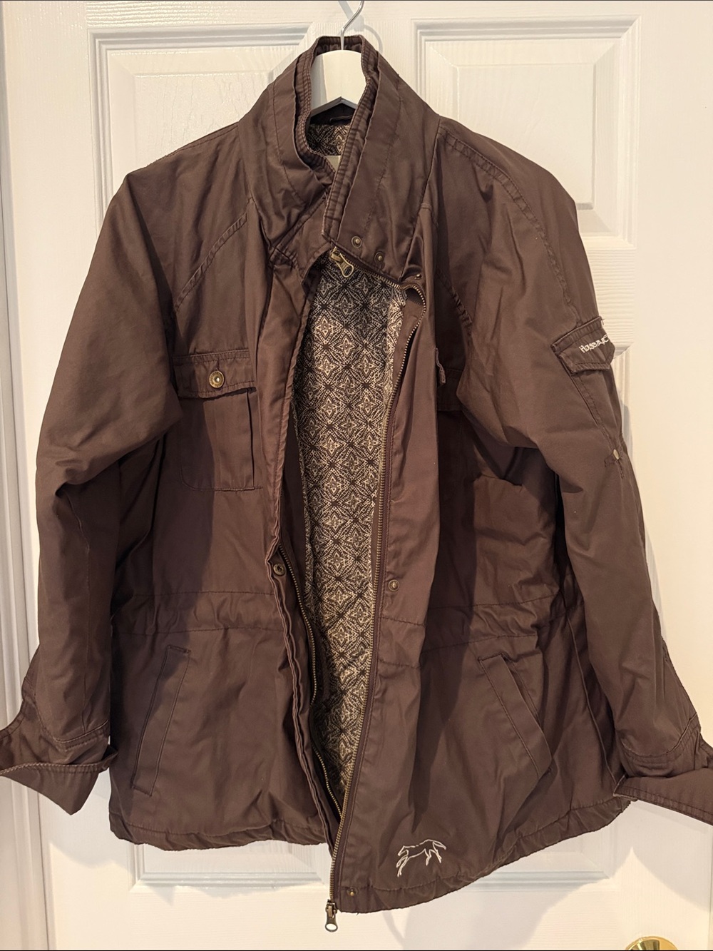 Women's Horseware Ireland Field Jacket with Quilted Interior, XL *zipper flaw*